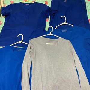 Four Sets of Galaxy Blue Scrubs